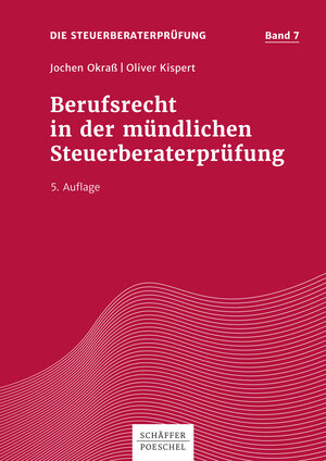 Buchcover Berufsrecht in der mündlichen Steuerberaterprüfung | Jochen Okraß | EAN 9783791040516 | ISBN 3-7910-4051-0 | ISBN 978-3-7910-4051-6