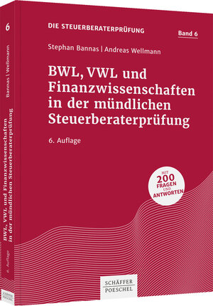 Buchcover BWL, VWL und Finanzwissenschaften in der mündlichen Steuerberaterprüfung | Stephan Bannas | EAN 9783791056296 | ISBN 3-7910-5629-8 | ISBN 978-3-7910-5629-6
