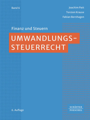 Buchcover Umwandlungssteuerrecht | Joachim Patt | EAN 9783791057392 | ISBN 3-7910-5739-1 | ISBN 978-3-7910-5739-2