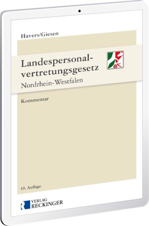 Buchcover Landespersonalvertretungsgesetz Nordrhein-Westfalen – Digital | Prof. Dr. Martin Havers | EAN 9783792201961 | ISBN 3-7922-0196-8 | ISBN 978-3-7922-0196-1