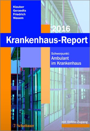 Buchcover Krankenhaus-Report 2016  | EAN 9783794569809 | ISBN 3-7945-6980-6 | ISBN 978-3-7945-6980-9