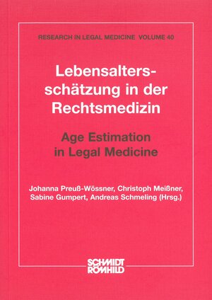 Buchcover Lebensaltersschätzung in der Rechtsmedizin / Age Estimation in Legal Medicine  | EAN 9783795003401 | ISBN 3-7950-0340-7 | ISBN 978-3-7950-0340-1