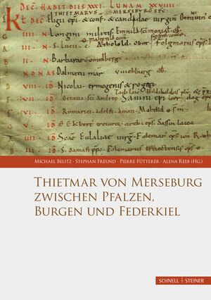 Buchcover Thietmar von Merseburg zwischen Pfalzen, Burgen und Federkiel  | EAN 9783795436896 | ISBN 3-7954-3689-3 | ISBN 978-3-7954-3689-6