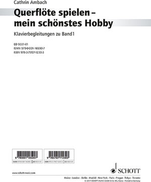 Buchcover Querflöte spielen - mein schönstes Hobby | Cathrin Ambach | EAN 9783795712303 | ISBN 3-7957-1230-0 | ISBN 978-3-7957-1230-3
