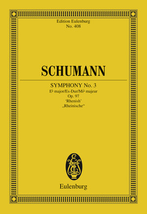 Buchcover Symphony No. 3 Eb major | Robert Schumann | EAN 9783795713553 | ISBN 3-7957-1355-2 | ISBN 978-3-7957-1355-3