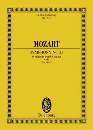 Buchcover Symphony No. 35 D major | Wolfgang Amadeus Mozart | EAN 9783795713775 | ISBN 3-7957-1377-3 | ISBN 978-3-7957-1377-5