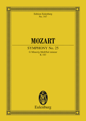 Buchcover Symphony No. 25 G minor | Wolfgang Amadeus Mozart | EAN 9783795713928 | ISBN 3-7957-1392-7 | ISBN 978-3-7957-1392-8