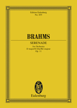 Buchcover Serenade D major | Johannes Brahms | EAN 9783795714420 | ISBN 3-7957-1442-7 | ISBN 978-3-7957-1442-0