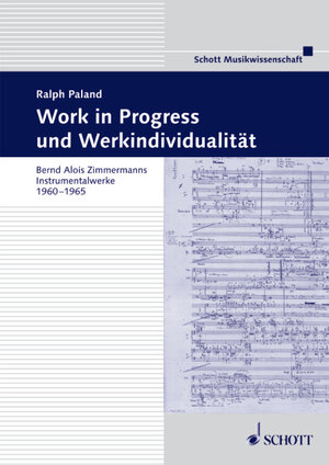 Buchcover Work in Progress und Werkindividualität | Ralph Paland | EAN 9783795718985 | ISBN 3-7957-1898-8 | ISBN 978-3-7957-1898-5