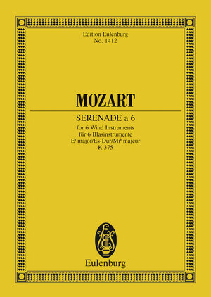 Buchcover Serenade a 6 Eb major | Wolfgang Amadeus Mozart | EAN 9783795721190 | ISBN 3-7957-2119-9 | ISBN 978-3-7957-2119-0