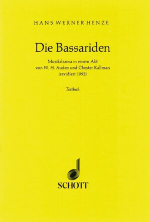 Buchcover Die Bassariden  | EAN 9783795733483 | ISBN 3-7957-3348-0 | ISBN 978-3-7957-3348-3