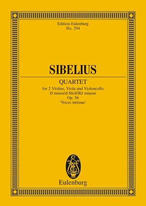 Streichquartett d-Moll: Voces intimae. op. 56. Streichquartett. Studienpartitur. (Eulenburg Studienpartituren)