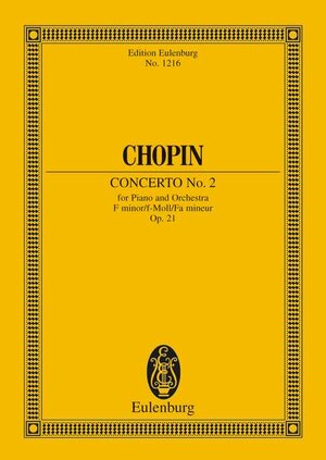 Konzert Nr. 2 f-Moll: op. 21. Klavier und Orchester. Studienpartitur. (Eulenburg Studienpartituren)