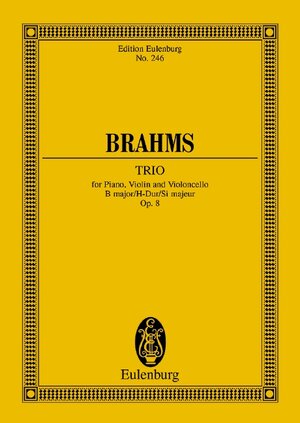 Klaviertrio H-Dur: op. 8. Klaviertrio. Studienpartitur. (Eulenburg Studienpartituren)