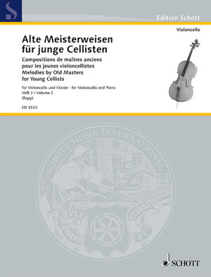 Buchcover Alte Meisterweisen für junge Cellisten  | EAN 9783795796938 | ISBN 3-7957-9693-8 | ISBN 978-3-7957-9693-8