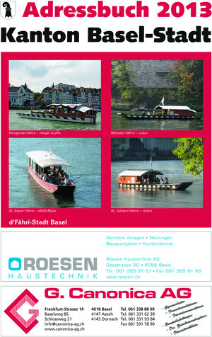 Buchcover Basler Adressbuch 2013  | EAN 9783796529115 | ISBN 3-7965-2911-9 | ISBN 978-3-7965-2911-5
