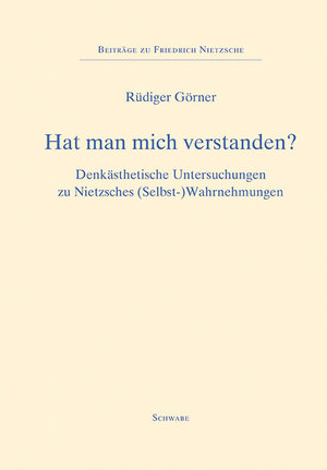 Buchcover Hat man mich verstanden? | Rüdiger Görner | EAN 9783796536373 | ISBN 3-7965-3637-9 | ISBN 978-3-7965-3637-3