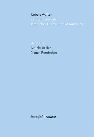 Buchcover Drucke in der Neuen Rundschau | Robert Walser | EAN 9783796536779 | ISBN 3-7965-3677-8 | ISBN 978-3-7965-3677-9