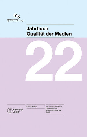 Buchcover Jahrbuch Qualität der Medien 2022  | EAN 9783796546112 | ISBN 3-7965-4611-0 | ISBN 978-3-7965-4611-2