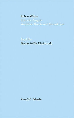 Buchcover Drucke in Die Rheinlande | Robert Walser | EAN 9783796548284 | ISBN 3-7965-4828-8 | ISBN 978-3-7965-4828-4
