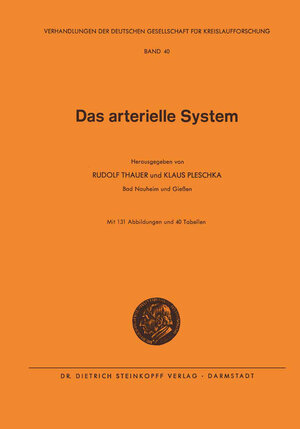 Buchcover Das Arterielle System | Rudolf Thauer | EAN 9783798504165 | ISBN 3-7985-0416-4 | ISBN 978-3-7985-0416-5
