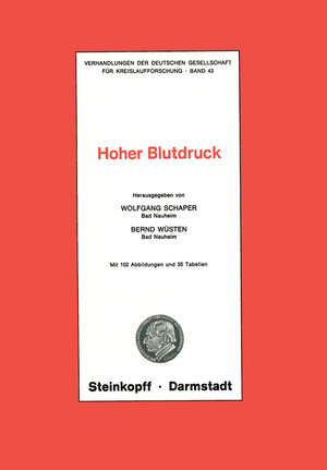 Buchcover Hoher Blutdruck | Wolfgang Schaper | EAN 9783798504998 | ISBN 3-7985-0499-7 | ISBN 978-3-7985-0499-8