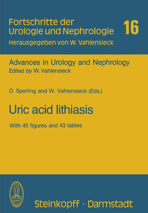 Buchcover Uric acid lithiasis | O. Sperling | EAN 9783798505940 | ISBN 3-7985-0594-2 | ISBN 978-3-7985-0594-0