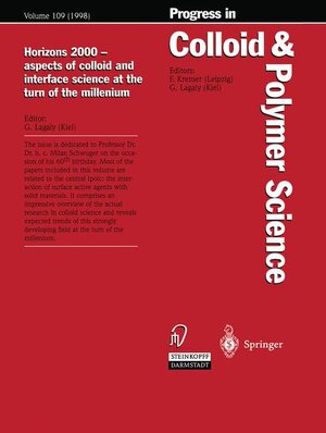 Buchcover Horizons 2000 — aspects of colloid and interface science at the turn of the millenium  | EAN 9783798511132 | ISBN 3-7985-1113-6 | ISBN 978-3-7985-1113-2