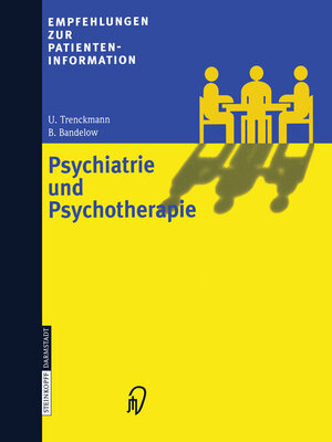 Buchcover Psychiatrie und Psychotherapie | U. Trenckmann | EAN 9783798511583 | ISBN 3-7985-1158-6 | ISBN 978-3-7985-1158-3