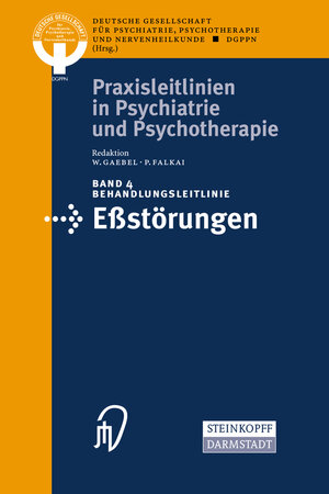 Buchcover Behandlungsleitlinie Eβstörungen | M. Fichter | EAN 9783798511958 | ISBN 3-7985-1195-0 | ISBN 978-3-7985-1195-8