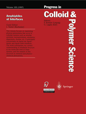 Buchcover Amphiphiles at Interfaces | EAN 9783798516625 | ISBN 3-7985-1662-6 | ISBN 978-3-7985-1662-5