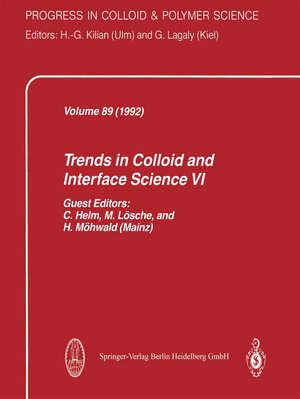 Buchcover Trends in Colloid and Interface Science VI | EAN 9783798516809 | ISBN 3-7985-1680-4 | ISBN 978-3-7985-1680-9