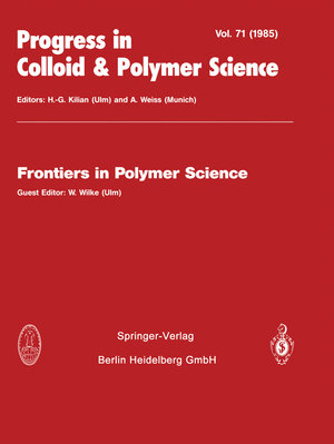 Buchcover Frontiers in Polymer Science | EAN 9783798516984 | ISBN 3-7985-1698-7 | ISBN 978-3-7985-1698-4