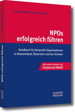 Buchcover NPOs erfolgreich führen | Roman Stöger | EAN 9783799261807 | ISBN 3-7992-6180-X | ISBN 978-3-7992-6180-7