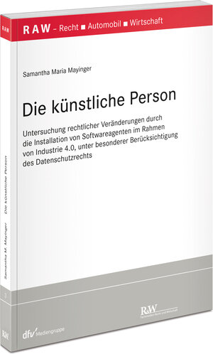Buchcover Die künstliche Person | Samantha Maria Mayinger | EAN 9783800516681 | ISBN 3-8005-1668-3 | ISBN 978-3-8005-1668-1