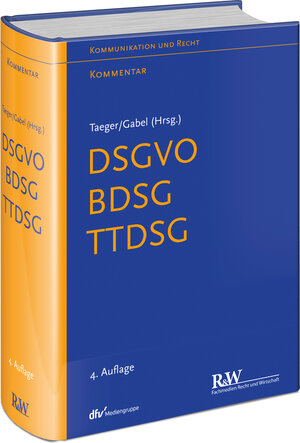 Buchcover DSGVO - BDSG - TTDSG  | EAN 9783800517602 | ISBN 3-8005-1760-4 | ISBN 978-3-8005-1760-2