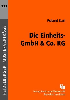 Buchcover Einheits-GmbH & Co. KG | Roland Karl | EAN 9783800543021 | ISBN 3-8005-4302-8 | ISBN 978-3-8005-4302-1