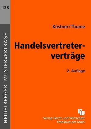 Buchcover Handelsvertreterverträge | Karl-Heinz Thume | EAN 9783800543120 | ISBN 3-8005-4312-5 | ISBN 978-3-8005-4312-0