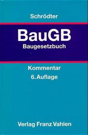 Baugesetzbuch: Rechtsstand: 19980101