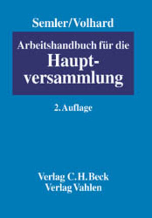 Arbeitshandbuch für die Hauptversammlung