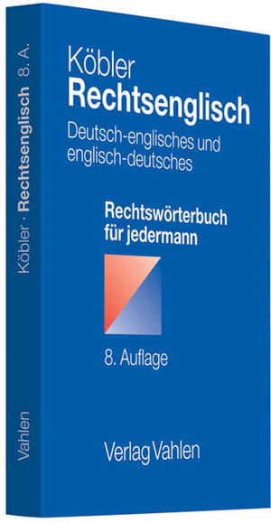 Buchcover Rechtsenglisch | Gerhard Köbler | EAN 9783800641963 | ISBN 3-8006-4196-8 | ISBN 978-3-8006-4196-3