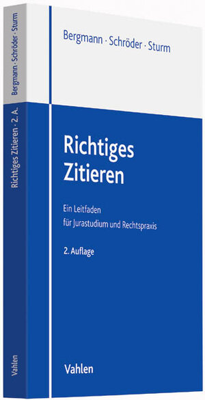 Buchcover Richtiges Zitieren | Christian Schröder | EAN 9783800647484 | ISBN 3-8006-4748-6 | ISBN 978-3-8006-4748-4