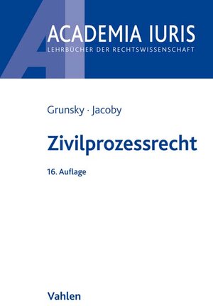 Buchcover Zivilprozessrecht | Wolfgang Grunsky | EAN 9783800657902 | ISBN 3-8006-5790-2 | ISBN 978-3-8006-5790-2