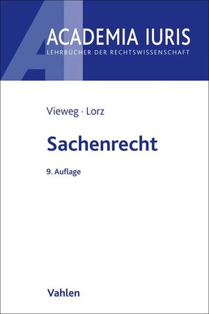 Buchcover Sachenrecht | Klaus Vieweg | EAN 9783800666157 | ISBN 3-8006-6615-4 | ISBN 978-3-8006-6615-7