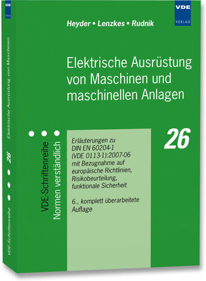 Buchcover Elektrische Ausrüstung von Maschinen und maschinellen Anlagen | Paul Heyder | EAN 9783800728145 | ISBN 3-8007-2814-1 | ISBN 978-3-8007-2814-5