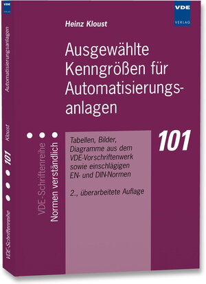 Buchcover Ausgewählte Kenngrößen für Automatisierungsanlagen | Heinz Kloust | EAN 9783800729623 | ISBN 3-8007-2962-8 | ISBN 978-3-8007-2962-3