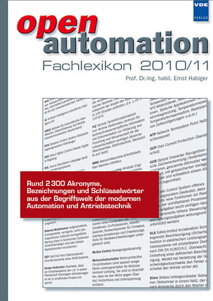 Buchcover open automation Fachlexikon 2010/11 | Ernst Habiger | EAN 9783800733149 | ISBN 3-8007-3314-5 | ISBN 978-3-8007-3314-9