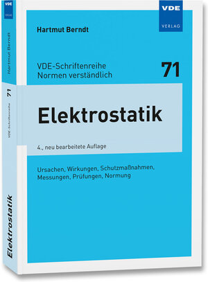 Buchcover Elektrostatik | Hartmut Berndt | EAN 9783800736195 | ISBN 3-8007-3619-5 | ISBN 978-3-8007-3619-5