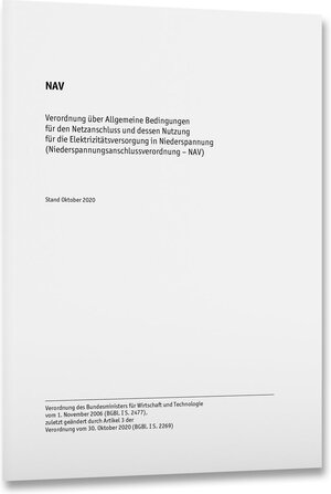 Buchcover NAV Strom – Niederspannungsanschlussverordnung  | EAN 9783800755394 | ISBN 3-8007-5539-4 | ISBN 978-3-8007-5539-4