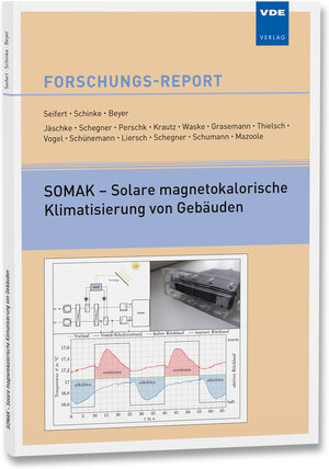 Buchcover SOMAK – Solare magnetokalorische Klimatisierung von Gebäuden | Joachim Seifert | EAN 9783800756476 | ISBN 3-8007-5647-1 | ISBN 978-3-8007-5647-6